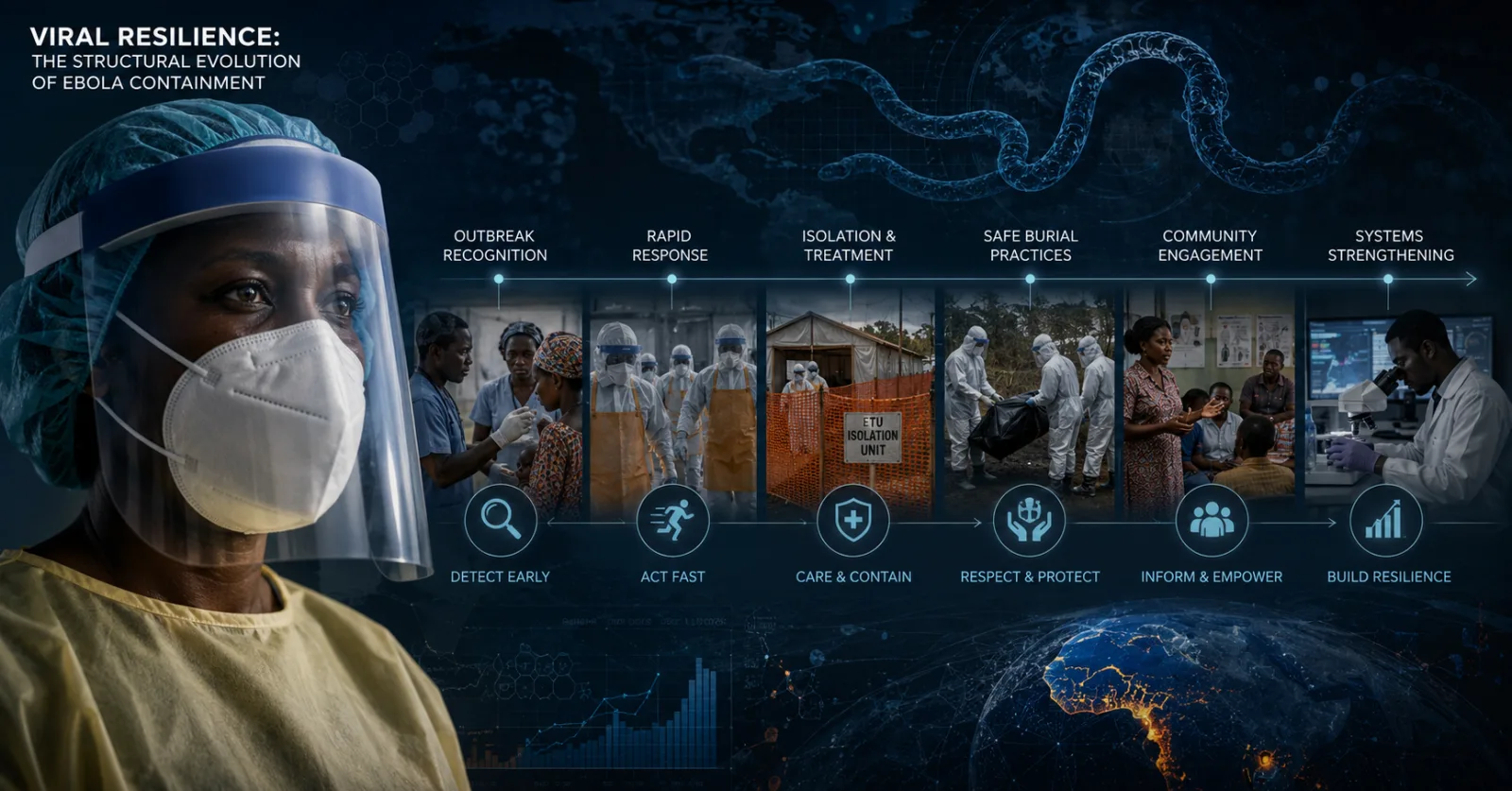 Viral Resilience: The Structural Evolution of Ebola Containment